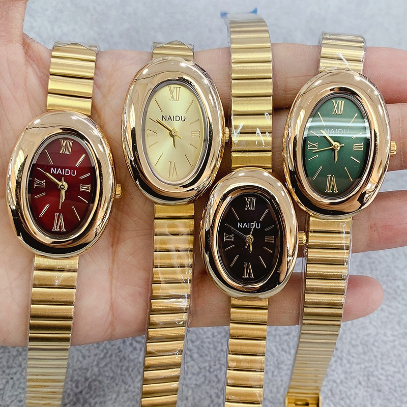 Luxury Watch Lady - Orologio da donna al quarzo ovale