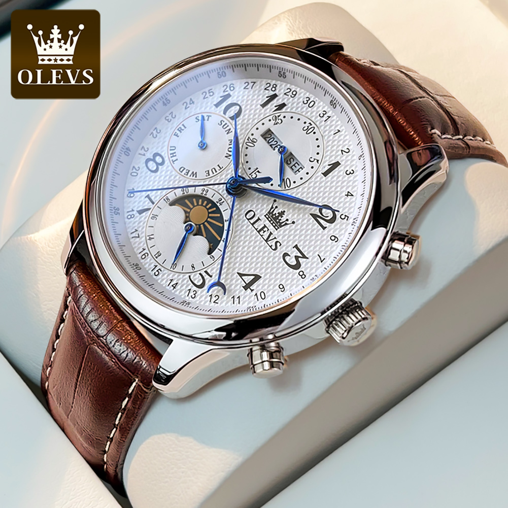 Minute Repeater Watch - OLEVS 6667 Orologio da Uomo con