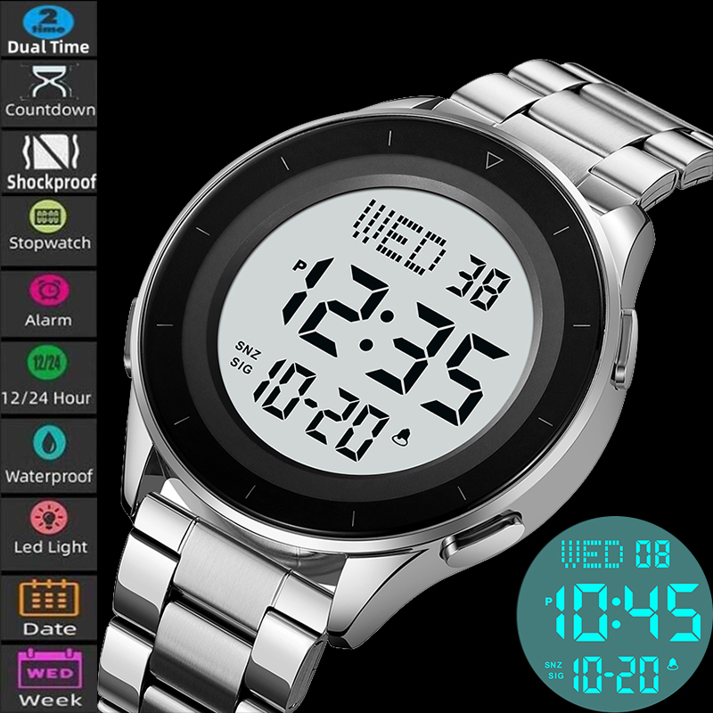 Minute Repeater Watch - Skmei Dual Time Zone LED orologio