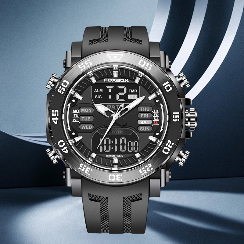 Minute Repeater Watch - Orologi Digitali da Uomo FOXBOX con
