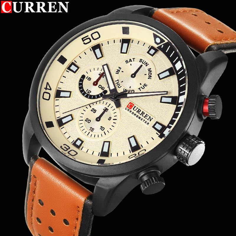 2017 CURREN Moda Orologio Da U - Luxury Watch Name recensione e prezzo