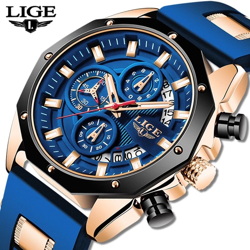 LIGE Moda Uomo Orologi Top Bra - Luxury Watch Name recensione e prezzo