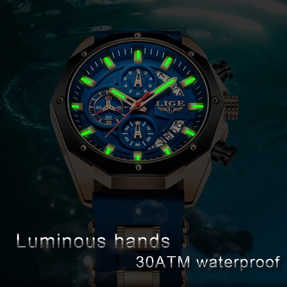 LIGE Moda Uomo Orologi Top Bra - Luxury Watch Name recensione e prezzo