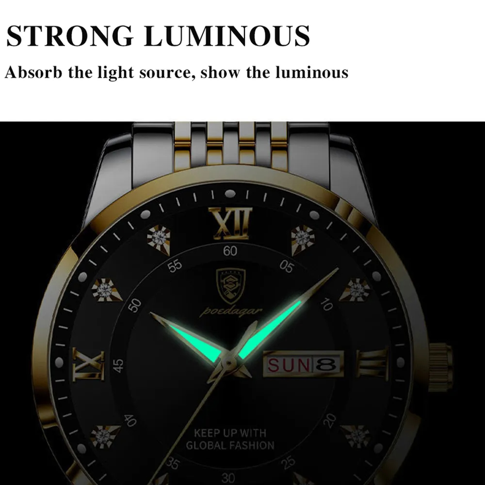 POEDAGAR Orologio da uomo dell - Luxury Watch Top 10 recensione e prezzo