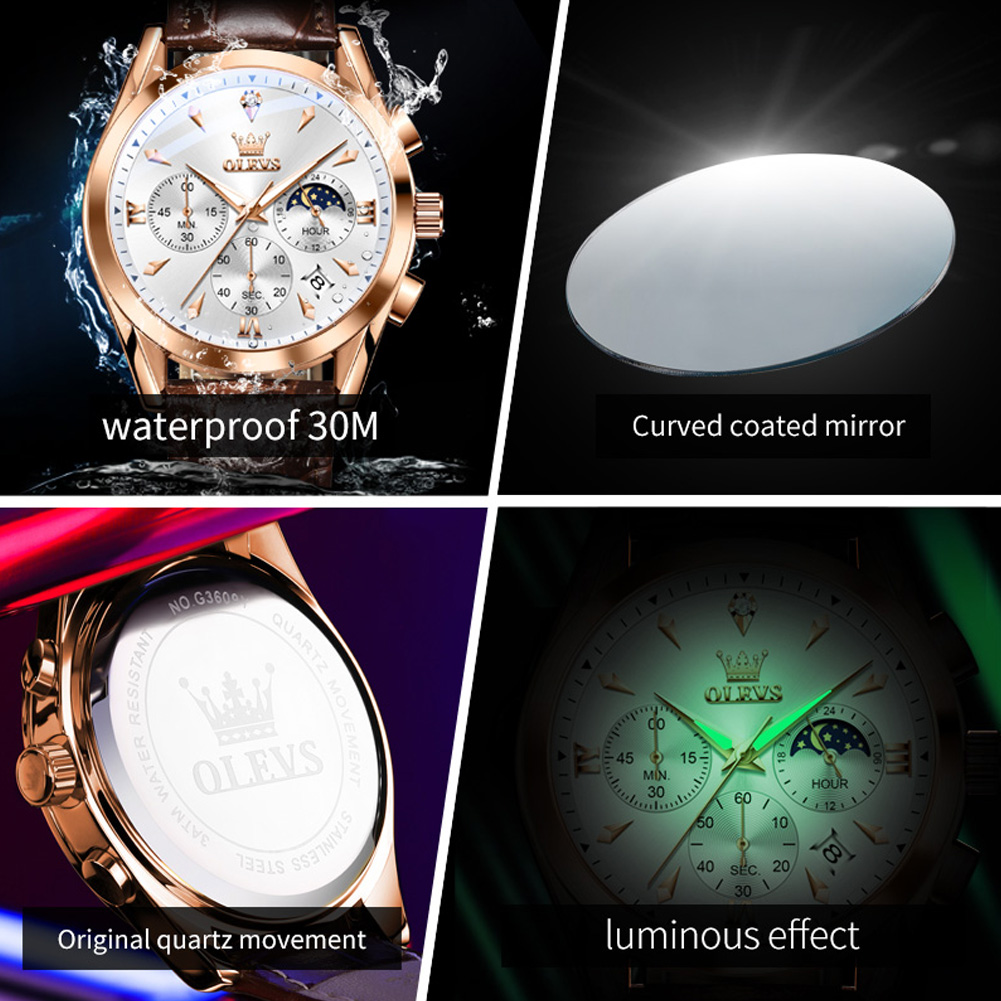 OLEVS Brand New Fashion Orolog - Luxury Watch Name recensione e prezzo